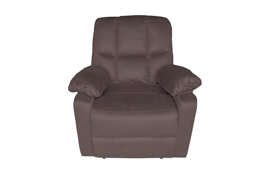 Brown Power Recliner in a brown fabric